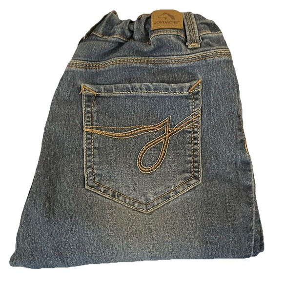 Jordache Super Skinny Jeans Adjustable Waist Stretch Denim Jeans Girl's 16 Slim - Picture 3 of 16